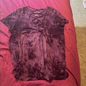 American eagle outfitters strappy tie dye tee